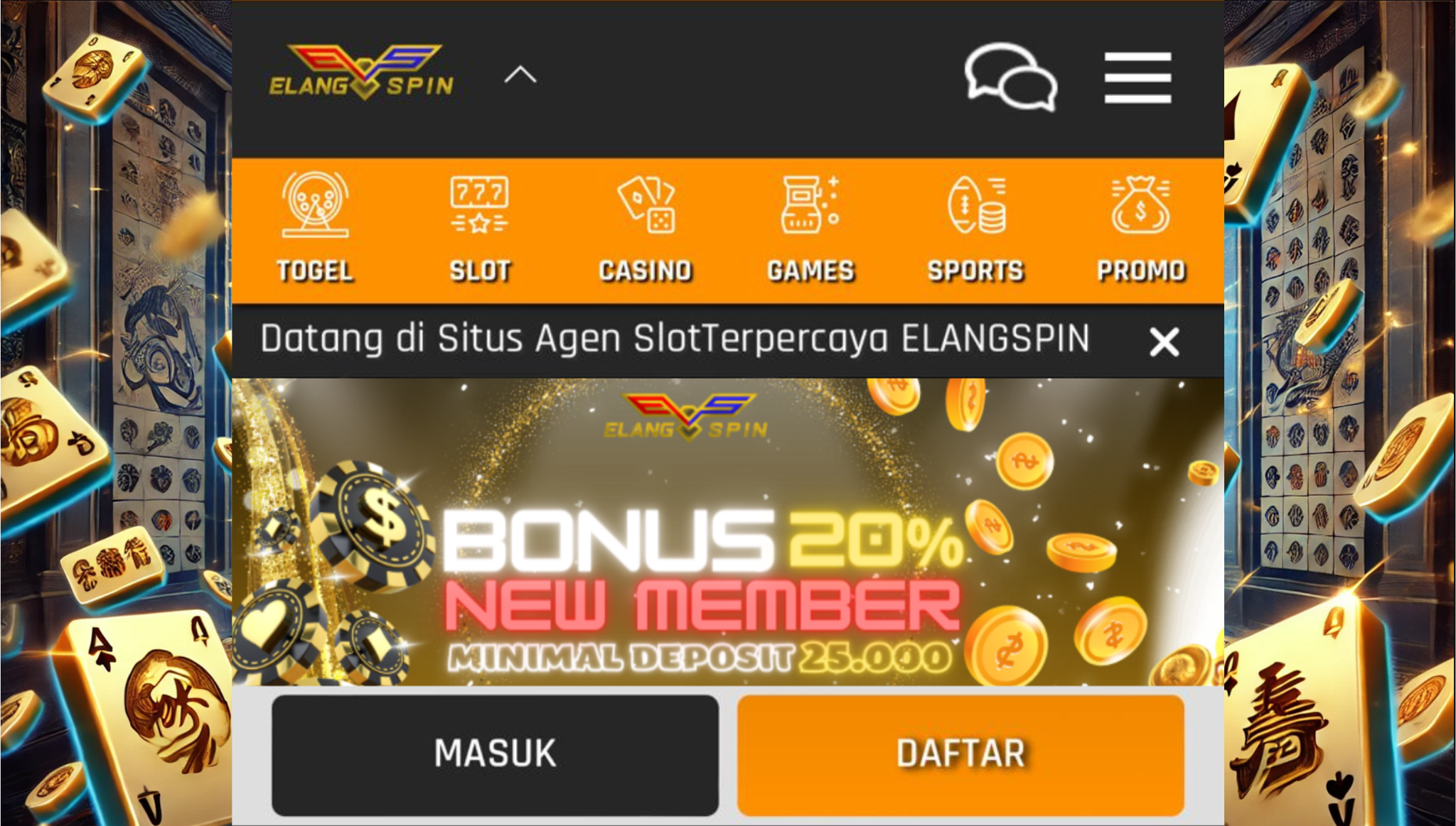 ELANGSPIN | Elangspin, slot online Gampang menang Terbaik, Situs live casino, PG soft, Pragmatic play